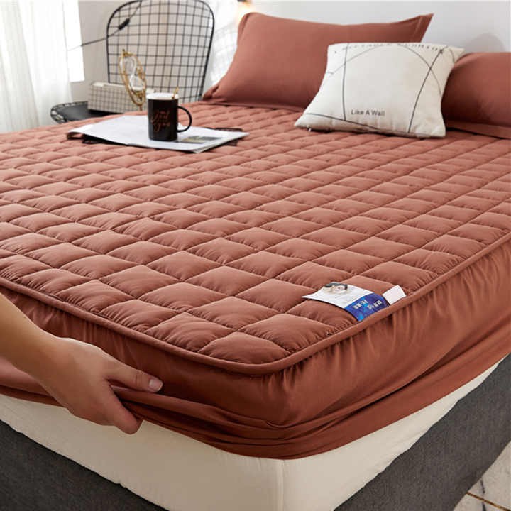 Waterproof Breathable Soft Zipper Mattress Cover Quilted Jacquard Water Proof Mattress Cover Mattress Protector with Zipper